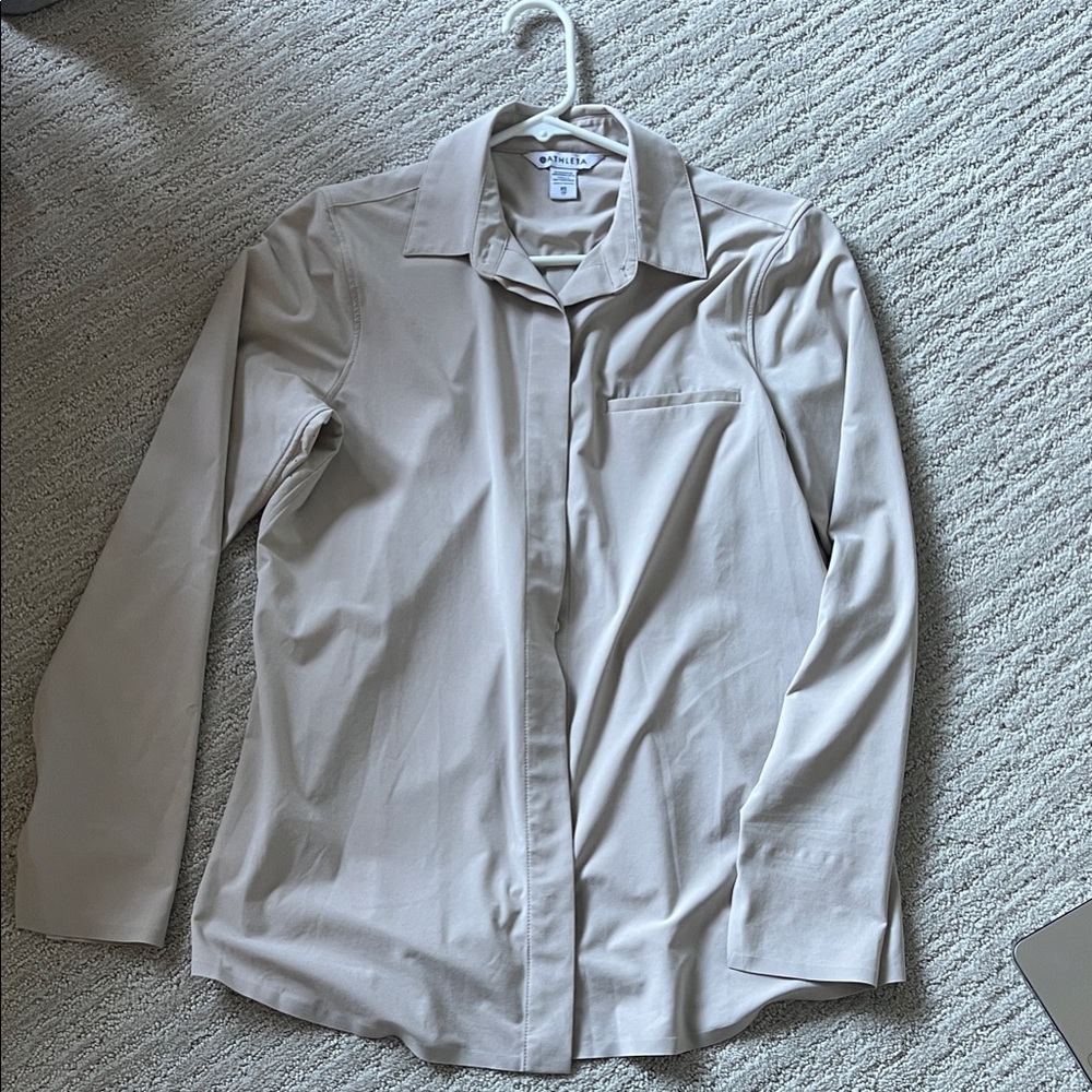 Athleta Light Beige Blouse